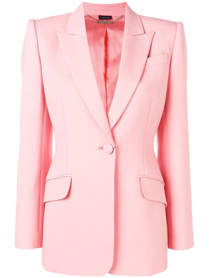 Alexander Mcqueen Structured Blazer - Pink
