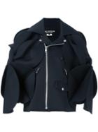 Junya Watanabe Comme Des Garçons Oversized Biker Jacket, Women's, Size: Small, Black, Nylon/polyester