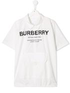 Burberry Kids Teen Logo Print Shirt - White