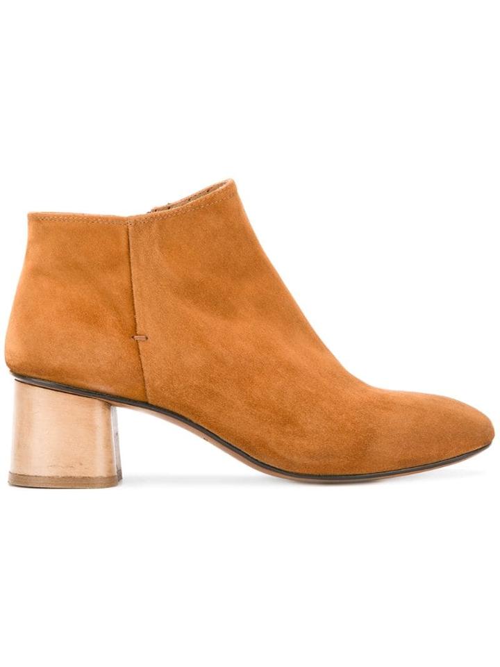 Silvano Sassetti Mid Heel Ankle Boots - Neutrals