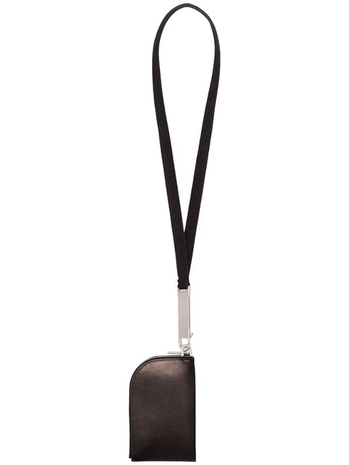 Rick Owens Black Portafoglio Leather Wallet