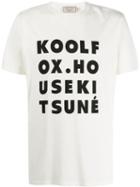Maison Kitsuné Printed Text T-shirt - White
