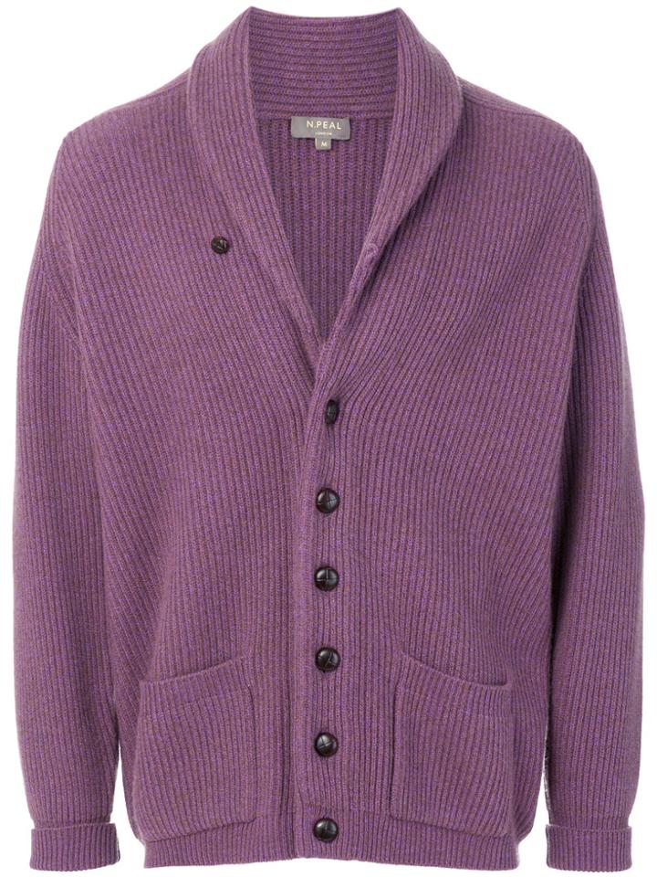 N.peal The Kensington Cardigan - Pink & Purple