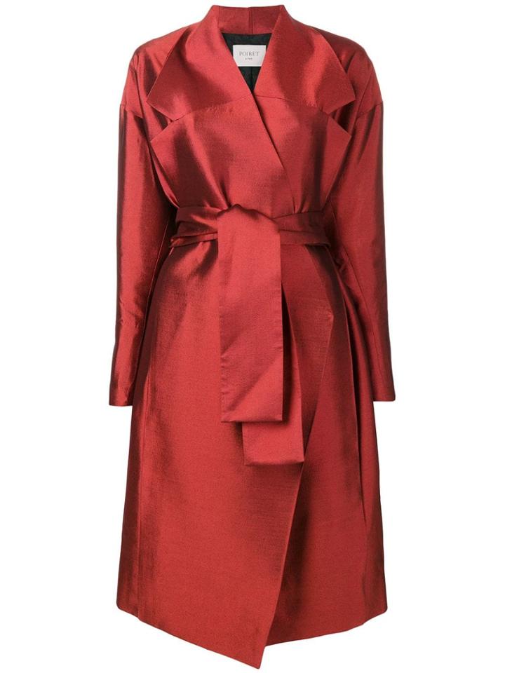 Poiret Poiret - Woman - Belted Coat - Red