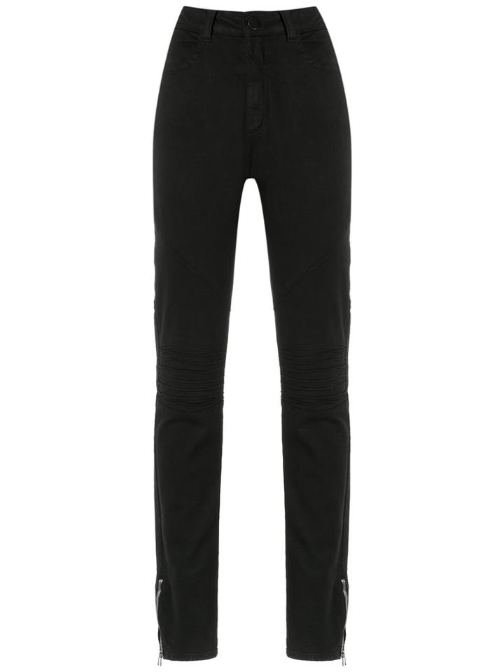 Olympiah - Denim Skinny Trousers - Women - Cotton/spandex/elastane - 40, Black, Cotton/spandex/elastane