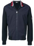 Z Zegna Contrast Front Zip-up Cardigan - Blue