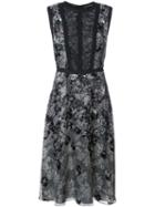 Yigal Azrouel - Python Print Burnout Dress - Women - Silk/viscose - 6, Black, Silk/viscose