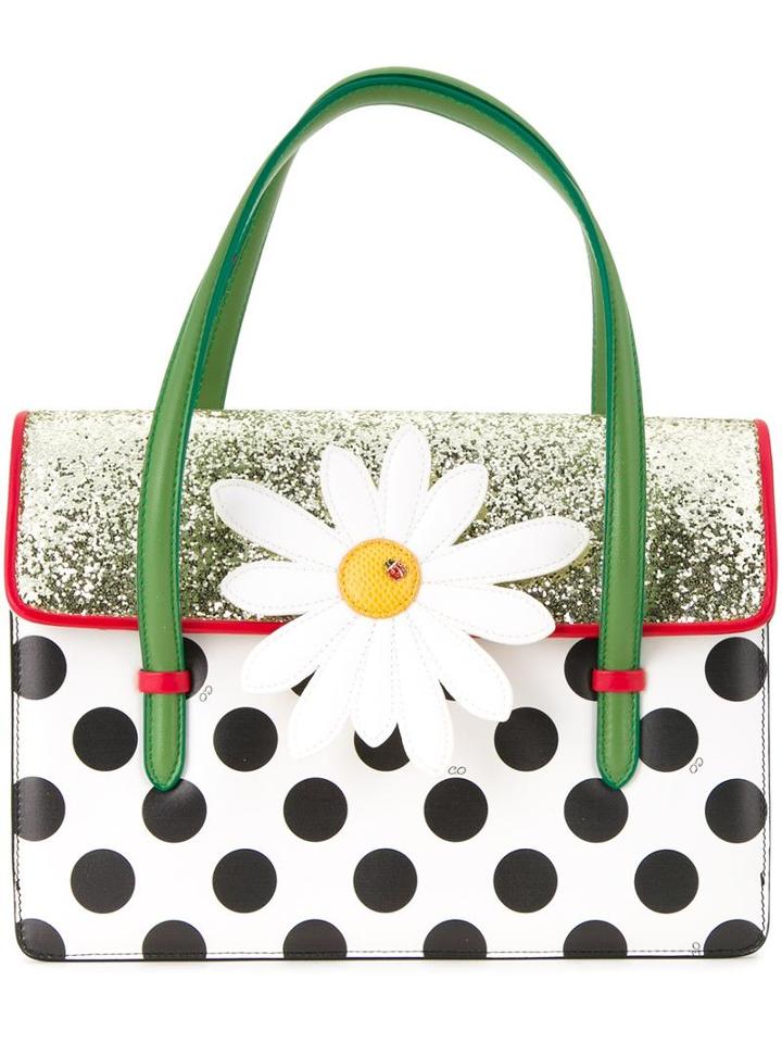 Charlotte Olympia Botanical Tote, Women's, White, Bos Taurus