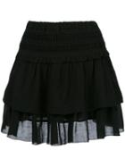 Isabel Marant Étoile Ruffled Layered Skirt, Women's, Size: 42, Black, Cotton/viscose