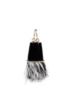 Rosantica Ghizlan Feather Bracelet Bag - Black