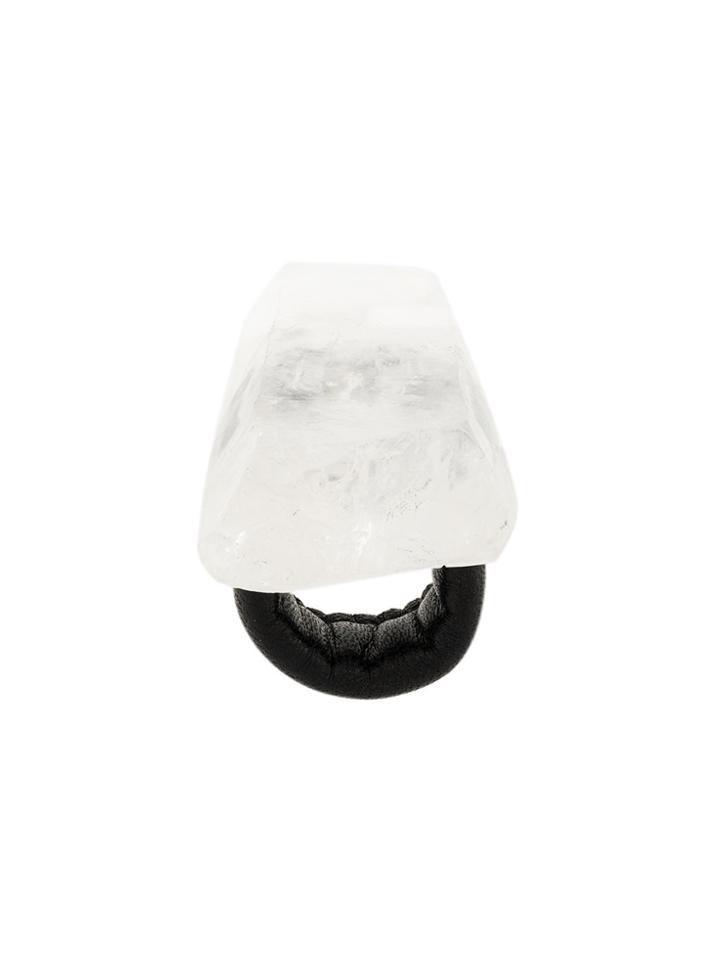 Monies Oversized Embellished Ring - White