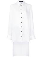 Elongated Shirt - Women - Polyester - M, White, Polyester, Heikki Salonen
