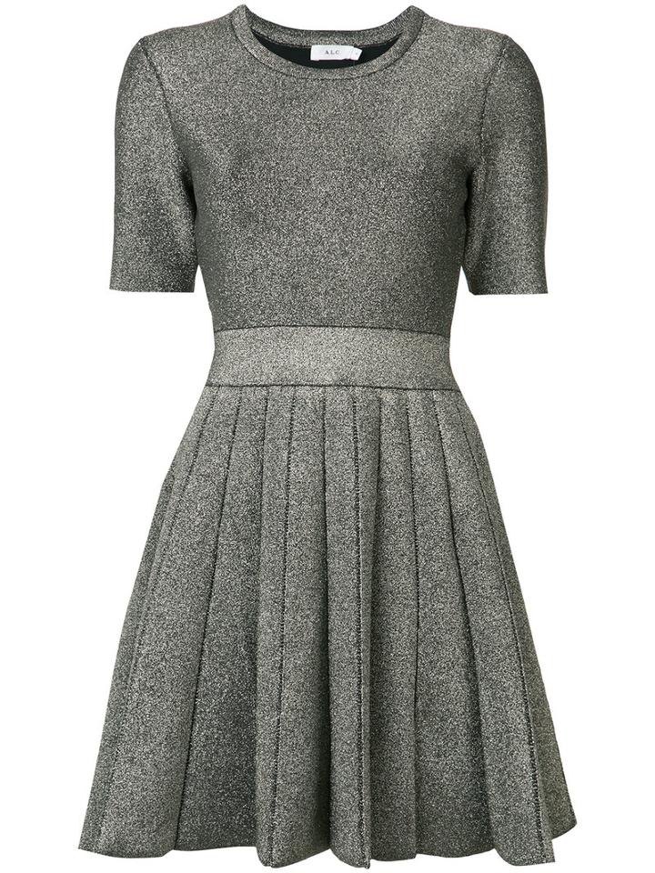 A.l.c. Susana Dress, Women's, Size: 2, Grey, Nylon/spandex/elastane/rayon/metallized Polyamide