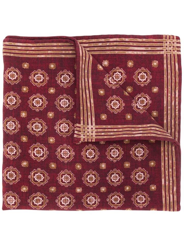Brunello Cucinelli Patterned Neckerchief - Red