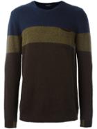 Roberto Collina Contrast Stripes Sweater