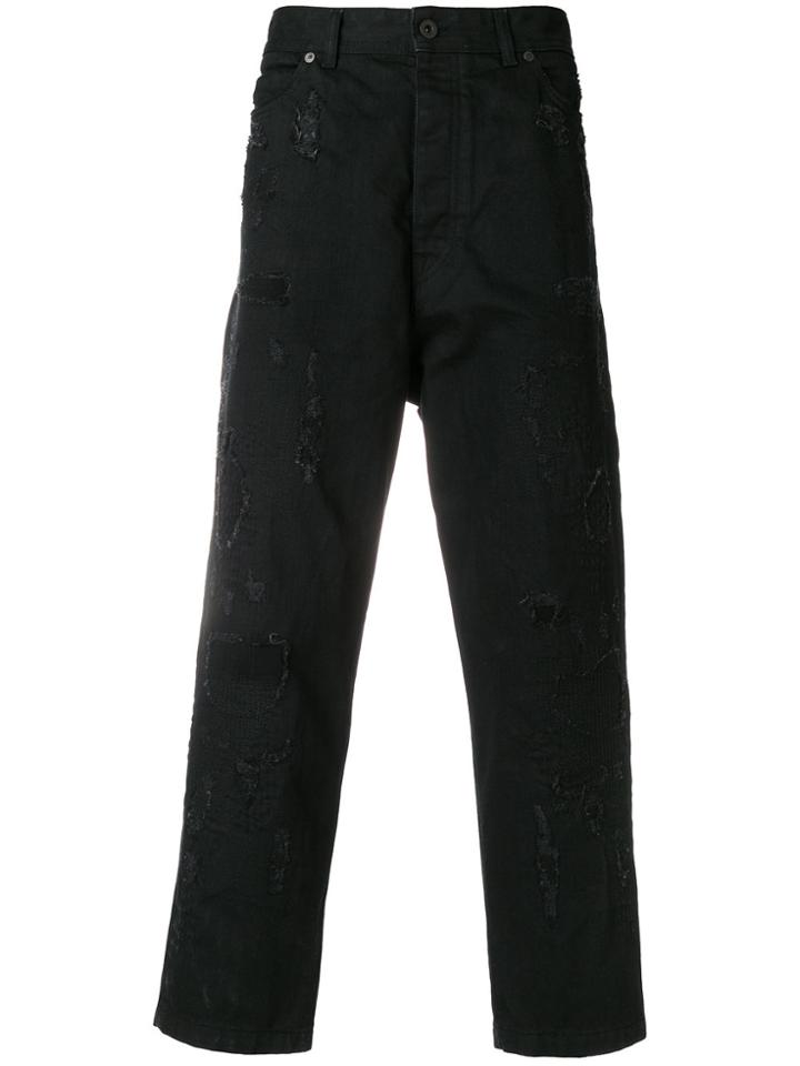 Diesel Black Gold Wide Cropped Trousers