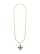Chanel Pre-owned Cc Stones Pendant Long Necklace - Gold