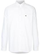 Lacoste Logo Patch Oxford Shirt - White