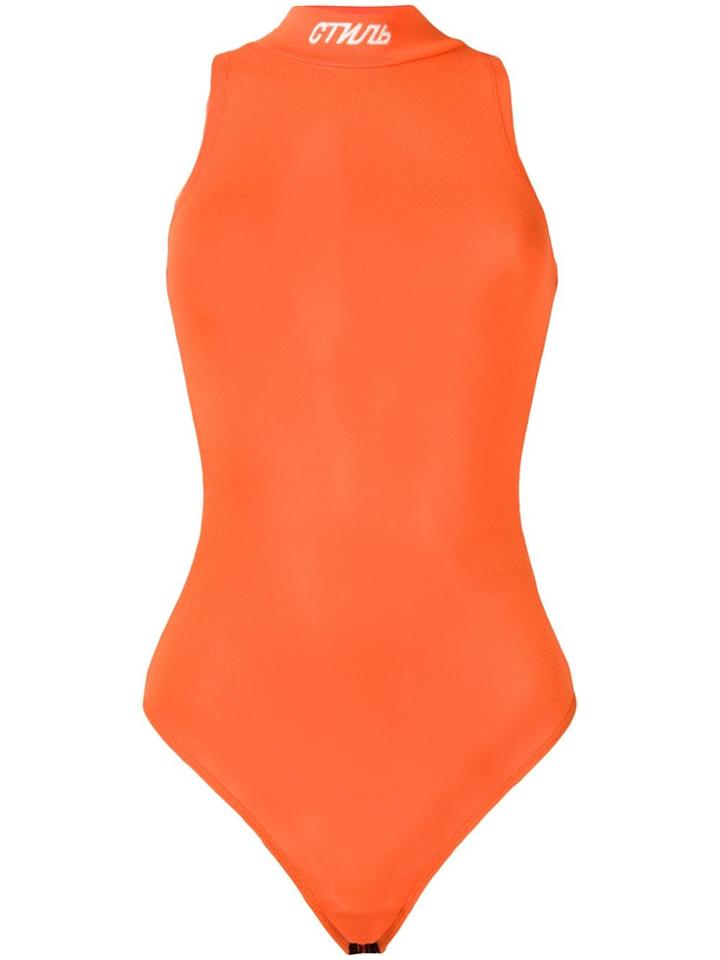 Heron Preston Logo Print Bodie - Orange