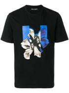 Neil Barrett Flower Print T-shirt - Black