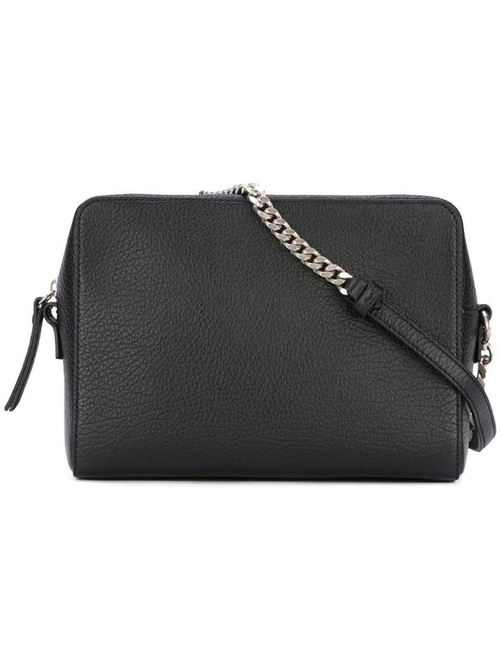 Maison Margiela Sequin Embellished Shoulder Bag, Adult Unisex, Black, Calf Leather/polyester/cotton/cotton