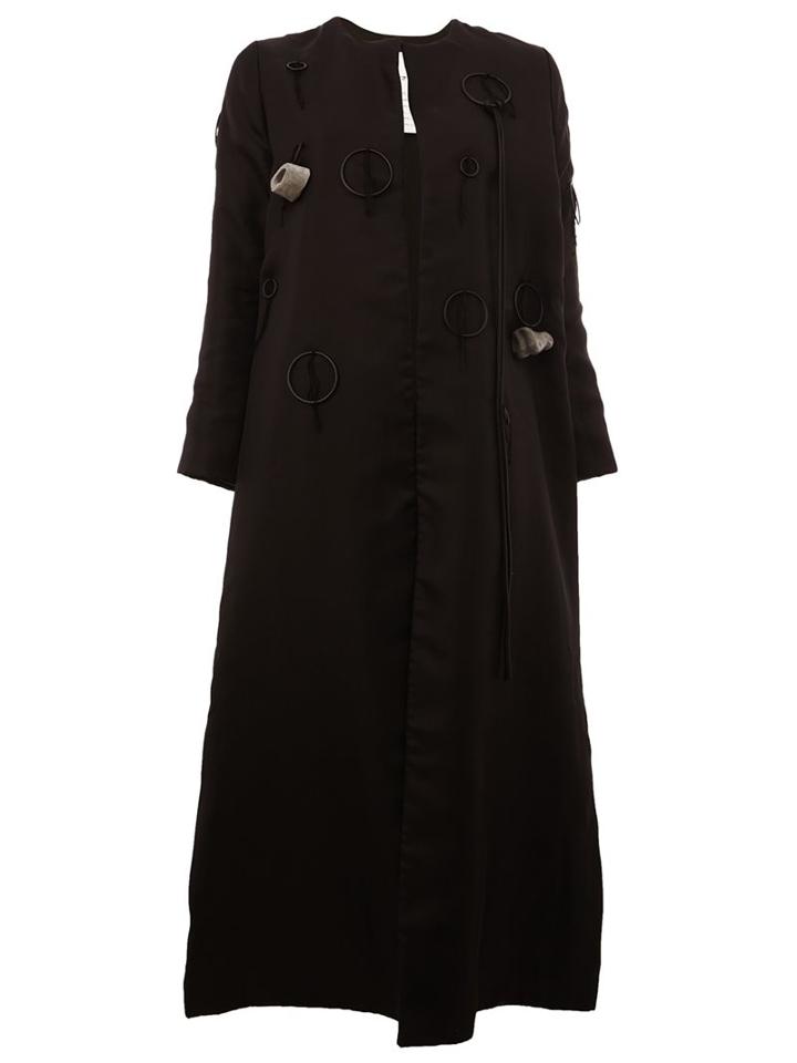 Toogood 'the Warden' Long Coat, Women's, Size: 0, Black, Silk