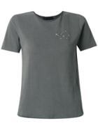 Talie Nk Embellished T-shirt, Women's, Size: Medium, Grey, Cotton