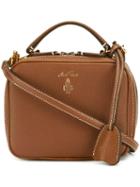 Mark Cross Small Branded Shoulder Bag, Women's, Brown, Calf Leather