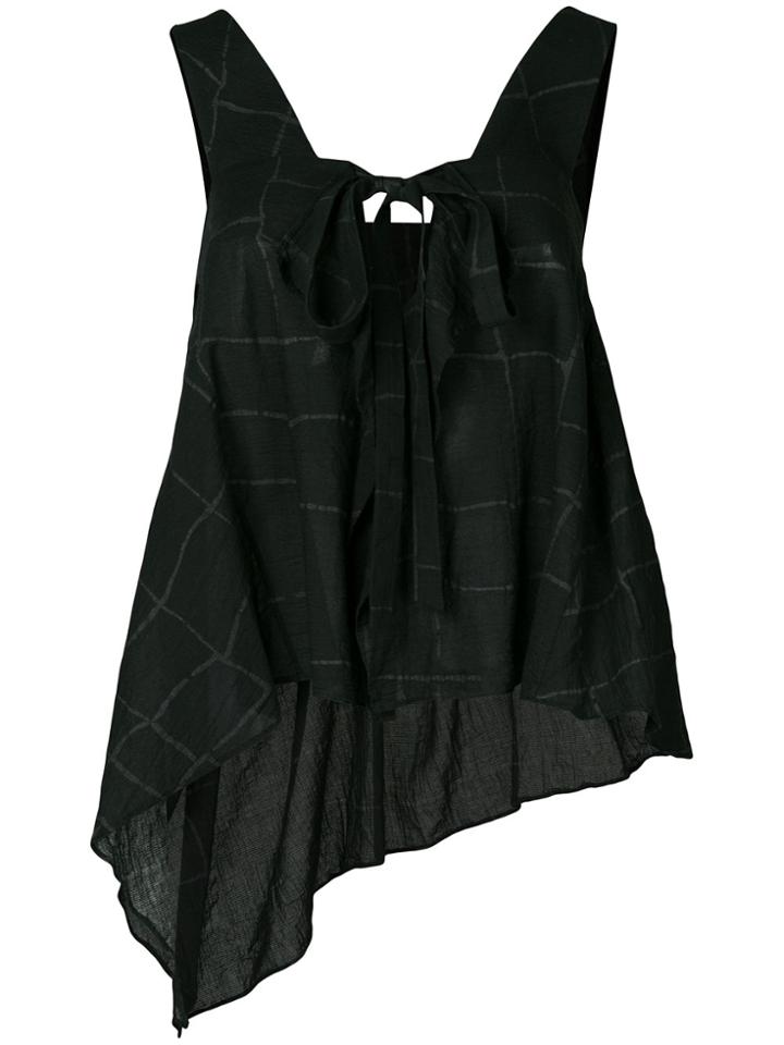 Forme D'expression Tuck & Drape Top - Black