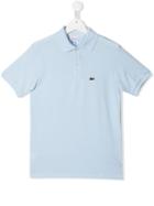Lacoste Kids Teen Embroidered Logo Polo Shirt - Blue