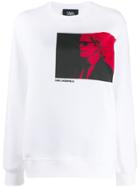 Karl Lagerfeld Quote-print Karl Sweatshirt - White