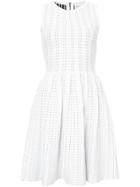 Milly Contrasting Dot Detail Dress - White