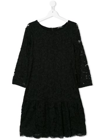 Monnalisa Jakioo Lace Dress - Black