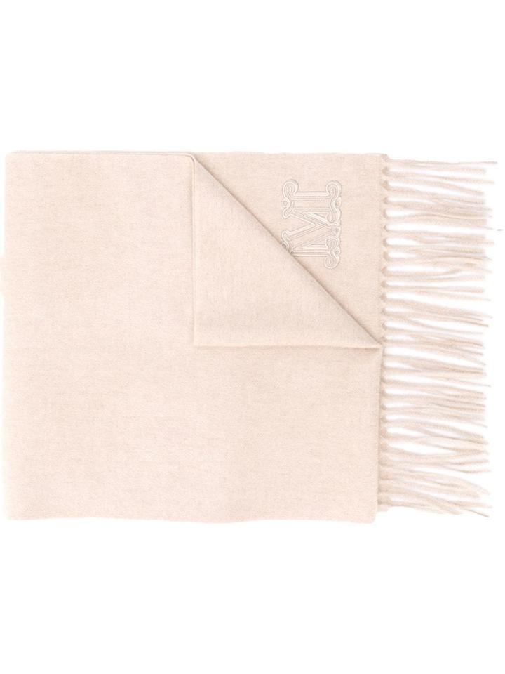 Max Mara Fringed Scarf - Neutrals