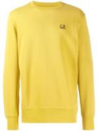 Cp Company Embroidered Logo Sweatshirt - Yellow
