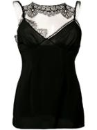 Victoria Beckham Lace Detail Top - Black