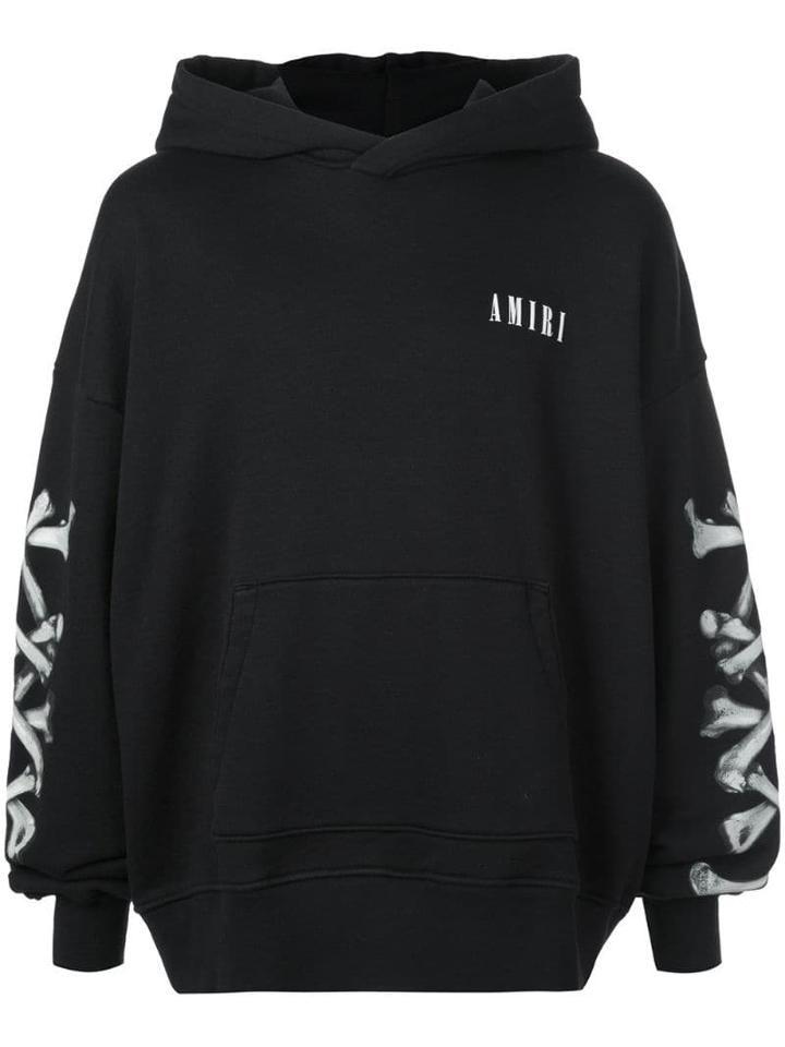 Amiri Branded Hoodie - Black
