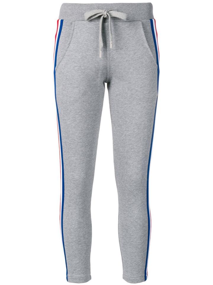 Roqa Striped Track Pants - Grey