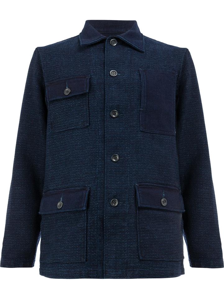 Fdmtl Pocket Detail Jacket - Blue