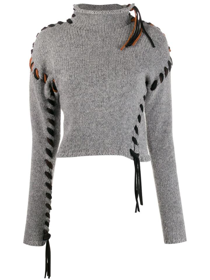 Acne Studios Stitched Jumper - Grey