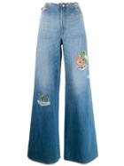 Love Moschino Wide-leg Jeans - Blue
