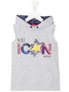 Armani Junior Mr Icon Print Hoody, Boy's, Size: 6 Yrs, Grey