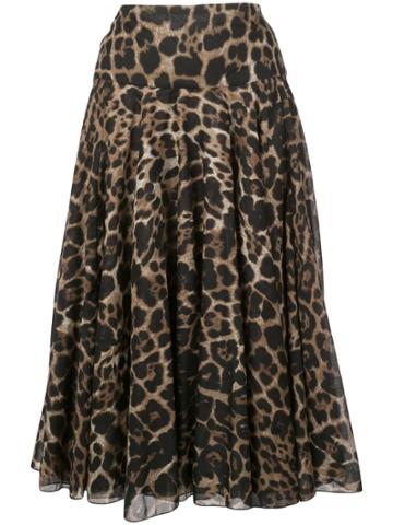 Samantha Sung Aster Skirt - Brown