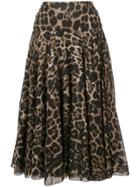 Samantha Sung Aster Skirt - Brown