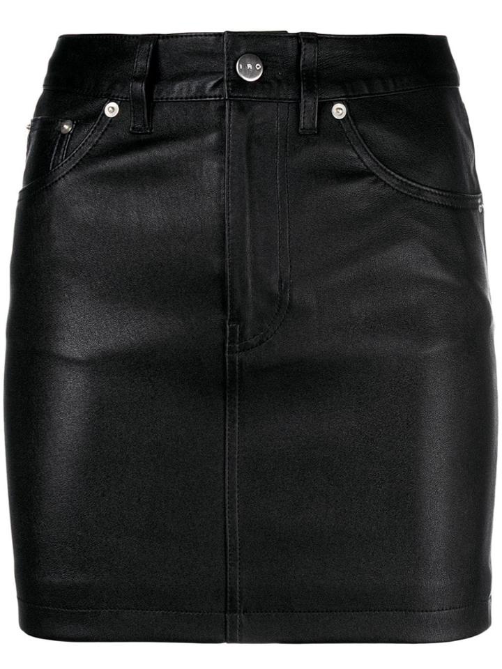 Iro Fitted Short Skirt - Black