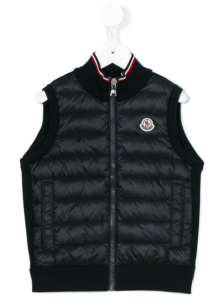 Moncler Kids - Sleeveless Padded Gilet - Kids - Cotton/feather Down/polyamide - 12 Yrs, Blue