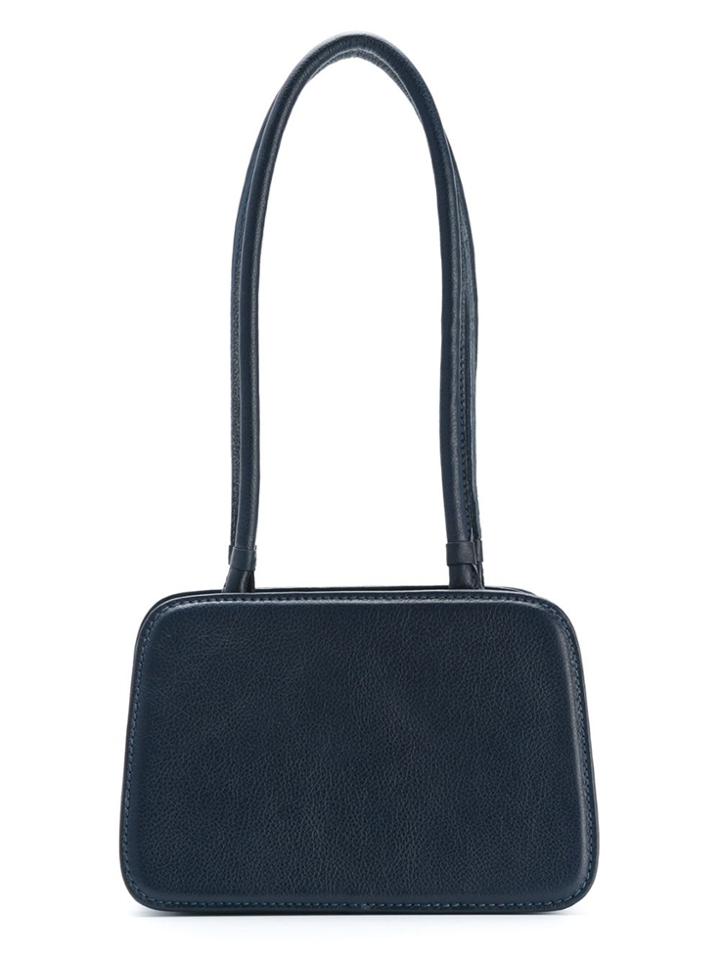 Sarah Chofakian Magnetic Closure Shoulder Bag - Blue