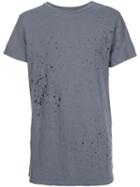 Amiri Distressed T-shirt, Men's, Size: Xl, Grey, Cotton