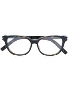 Saint Laurent Eyewear Round Framed Glasses - Black