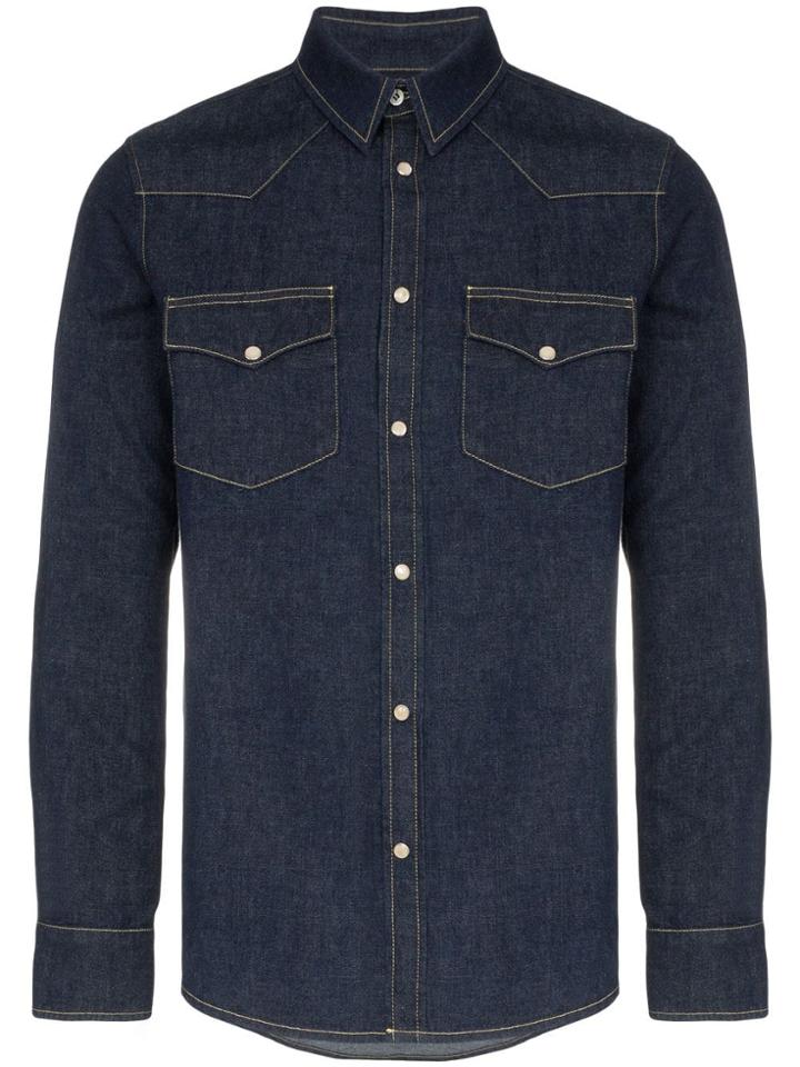 Alexander Mcqueen Amcq Dnm Shrt Blu - Blue